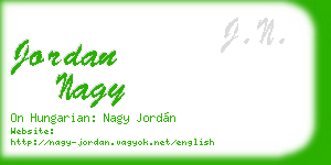 jordan nagy business card