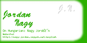 jordan nagy business card